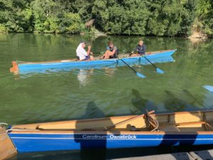 Gig-Doppelzweier im Bootshafen