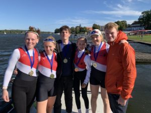 Mädchen U19 4x+: Die Siegerinnen vom Ratsgymnasium